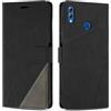 SONWO Cover per Honor 8X / Honor 9X Lite, Flip Caso in PU Pelle Case Cover Custodia con Slot per Schede e Supporto Stand per Honor 8X / Honor 9X Lite, Nero