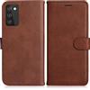 DENDICO Cover per Galaxy A02S, Premium Portafoglio PU Custodia in PU Pelle, Flip Libro TPU Bumper Caso per Samsung Galaxy A02S, Marrone