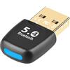 SELURK Adattatore Bluetooth 5.4 USB per PC Windows 8.1/10/11, Chiavetta Bluetooth per Laptop, Cuffie, Mouse, Tastiera, Smartphone, Bassa Latenza, Connessione di 7 Dispositivi, Portata 20