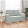 Hoodmeel Divano Letto 2 Posti, Divano 2 Posti, Divano Letto Matrimoniale, Divano Letto Pieghevole, Divano Letto 2-in-1 in Velluto Grigio Chiaro 148x71x83 cm