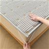 ZHAIJYLI Topper Materasso Trapuntato Matrimoniale/Singolo/Una Piazza E Mezza Copri Materasso Sottile Coprimaterasso Imbottito Lavabile Traspirante Proteggi/Fodera Materasso con 4 Elastici Angoli(120x200cm,Gray