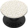 Cute White Leopard Print Design Magnolia Bianco Stampa Leopardo Bianco PopSockets PopGrip Intercambiabile
