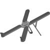 Celly, Supporto per Pc Portatile in Alluminio, Stand Compatto ed Ergonomico, Compatibile con Laptop e Tablet fino a 16, Supporto Regolabile e Trasportabile