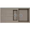 Plados AM9915-N3 Lavello 1 Vasca e vascehtta con Gocciolatoio Reversibile 99 x 50 cm Serie Elegance 99-15 finitura N3 NANOSTONE ARGAN