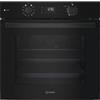 Indesit IO K78PSU B Forno da Incasso Multifunzione Elettrico 60 cm Pirolitico Dual Clean Vapore Classe A++ Finitura Nero manopole Push Push