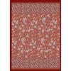 Bassetti Vicenza 9326066 - Plaid in 100% cotone, colore rosso R1, dimensioni: 270 x 250 cm