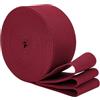 BENECREAT Elastico da Cucito da 8 m, Cordino Elastico Piatto Largo 5cm, Cinghie Elastiche Intrecciate per Cinture, Pantaloni, Vestiti, Fai da Te (Rosso Scuro)