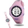 FAMU Land Orologio digitale per bambini. Impermeabile. Allarme. Cronometro. LED 5 6 7 8 9 10 anni - Cinturino in silicone calcio Dino Unicorno Piccoli Calciatori - Soccer Watch, Rosa, Unicorno