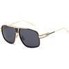kimorn Occhiali Da Sole Per Uomo Retro Goggle Cornice metallica Classico AE0336 (Oro&Nero, 62)