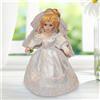 Elegante bambola di porcellana da collezione, mini, altezza 15,75 pollici,