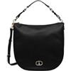 TWIN SET Twinset Milano Hobo Bag Large con Oval T Nero