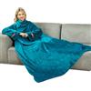 Winthome Coperta con Maniche - Pile Morbida e Calda, Plaid Indossabile con Velcro, per Regalo Natalizio Donna Uomo, Risparmia Costi di Riscaldamento (Verde,140x180cm)