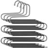 SONGMICS Grucce Multiple per Pantaloni, Set di 4, in Acciaio a 5 Strati