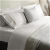 Riad Arredo Mahome Set Completo Lenzuola Matrimoniale in 100% Puro Cotone 120 Fili 300TC Doppia Balza in LINO e RASO - Completo Letto Artigianale in Pregiato Cotone PERCALLE Made in Italy (Raso Ghiaccio | Lino)