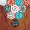 Alwayspon Piastrelle adesive in vinile per pavimenti e pareti per la decorazione della casa, esagonali, per soggiorno, cucina, bagno, piastrelle adesive, 20 x 23 cm, set da 10 pezzi