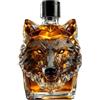 Generico Bottiglia di whisky a form di testa di lupo 350 ml, bottiglie con scultura artistica a form di animale, nuovo decanter per whisky in bicchiere con testa di animale, regalo da collezione per bar casa