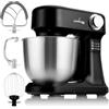 LEHMANN Impastatrice Planetaria, 1500 W, 12 Velocità, Ciotola 5 L, Accessori - Frusta, Gancio Impastare e Mescolatore, ideal Impastatrice per Pizza, Pane e Dolci - perfetta per Ogni Cucina, Nero
