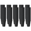 TEKHOME BICCHIERI PLASTICA MONOUSO COLORATI PER FESTE, COMPLEANNI, MATRIMONI, DRINK,RISTORANTI (50/100/150/200/250/300/350/400/450/500) (350, NERO)