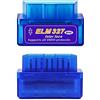 AUELEK OBD2 Auto Diagnostica,Scanner OBD2,OBD2 bluetooth,OBDII V1.5 ELM327 Auto Code Lettore Scansione Strumento,Strumento Diagnostico OBD2,Adattatore OBDII,Plug and Play,Compatibile con Android,iOS,Windows