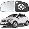 JinsenTGG Vetro a Specchio sostituzione per Opel Mokka 2012-2019, Specchio Esterno Regolabile Adatto, Lente di Retromarcia (for Mokka-Sinistra)