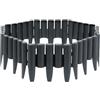Plonos Bordo per aiuole, resistente al gelo, resistente ai raggi UV, 8 pezzi, 2,2 m, grigio