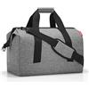 reisenthel allrounder L - Borsa da Medico Multifunzione per Viaggio, Lavoro e Tempo Libero, Multitasche con Tracolla Rimovibile, Tessuto Idrorepellente, 30 L, Argento Twist