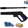 parpyon® Kit Accessori idropulitrice Annovi reverberi - Black Decker Pistola, Lancia, Tubo, Testina ugello per Idropulitrice AR Blue Clean con Attacco rapido per Tubo Acqua ricambi (KIT61V)