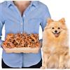 Lovely DOG Spuntini a forma di orecchie di maiale per cani, 1 kg (circa 26 - 30 pezzi), naturali e asciugati all'aria, senza cereali, a lunga durata, spuntino monoproteico
