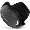 CELLONIC Ø 77mm Paraluce per Ø 77mm compatibile con walimex pro AE 35/1,4 | Baionetta, Fiore / Tulipano / Petalo, Materiale sintetico, nero per Universal Ø 77mm per Canon EF 100-400mm f/4.5-5.6L IS USM