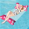 Booaee Amaca Gonfiabile Galleggiante, Amaca Gonfiabile, Letto Galleggiante, 4 in 1 Galleggiante da Piscina, Lettino Gonfiabile per Amaca D'acqua per Adulti, per Piscina e Beach Party Adulti e Bambini(Rosso)