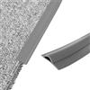 Zosppei Striscia Di Rivestimento Flessibile Per Tappeti, Striscia Di Transizione Autoadesiva Da 10 Piedi, Grigio Scuro