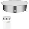 Befun Coperchio per foro per camino, copertura per canna fumaria, copertura per tubo in acciaio inox, 188 mm, copertura per canna fumaria, rivestimento da parete per tubi interni, diametro 200 mm