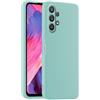 HULLIN Custodia per Telefono in Silicone Colorato, Adatta per Samsung Galaxy A32 4G (6.4) - Ciano chiaro