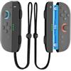 Rysker 2 Pezzi Cinturino da Polso per Nintendo Switch Joy-con 2, Cinturino Regolabile & Ergonomico per Controller Switch, Accessori per Presa a Mano per NS Joy-con 2025, Nero