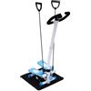 gegeweeret Stair Stepper con Manubrio Stepper Casa per Gambe, Scafo e Glutei, Contatore Funzione Digitale Carico massimo: 150 kg, Blu-Bianco