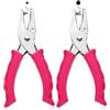 JJUNW 2 perforatori a foro singolo, 3 mm e 6 mm, colore rosa, perforatori circolari per carta singola, per artigianato, etichette fai da te in casa, ufficio, classe