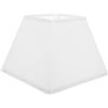 Housoutil Paralume Quadrato in Lino Facile Da Montare Paralumi in Tessuto Di Ricambio Per Lampade Da Da Soffitto Da Tavolo Design Moderno Bianco