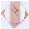 Generic Tovaglioli di Stoffa Tovaglioli di Garza Fatti a Mano con Frange Rosa Antico Confezione da 12 tovaglioli da Cena 18x18 cm per Feste di Matrimonio Uso Quotidiano