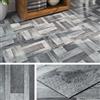 Livelynine Pavimento PVC Adesivo Effetto Legno Grigio Impermeabile Piastrelle Adesive Pavimento 30x30 Pavimento Adesivo Bagno Cucina Linoleum Pavimento Effetto Legno Listoni Grigio, 4 Piastrelle