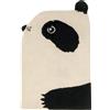 EO - Tappeto per bambini Panda - Nero - Lana di Nuova Zelanda - Designer Twice Studio