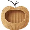 Ferm Living - Portaoggetti da parete Apple - Beige - Midollino