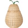 Ferm Living - Cestino Apple - Beige - Rattan intrecciato