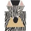 EO - Tappeto per bambini Zebra - Nero - Lana di Nuova Zelanda - Designer Les Graphiquants
