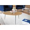 PIB Tavolino rotondo in metallo One, stile scandinavo, 73x73x30 cm, design chic e raffinato