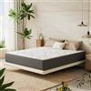INMOKO Materasso 180x200x22 cm, molle insacchettate, rigidità H3, 7 zone con schiuma comfort, certificato OEKO