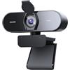 NEWORK Webcam 4K con Autofocus PDAF+CDAF, Microfoni a Doppia Riduzione del Rumore, 1080P@60FPS, Correzione Automatica della Luce, USB Plug & Play, Copriobiettivo Privacy, Angolo di Visione 79°