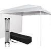 Bop Garden Gazebo 3x3 Pieghevole Impermeabile Con 1 Parete Laterale, Struttura Resistente, Richiudibile a Fisarmonica, Con Sacca Per il Trasporto, Telo in Poliestere 160 gr/mq | Gazebo Pop-up