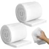 WJMY 2 pezzi di ovatta filtro per acquario, ispessimento, spugna filtrante ad alta densità, 1 m x 12 cm, tappetino filtrante per acquari e laghetti da pesci, tessuto non tessuto (100 cm x 12 cm x 3 cm