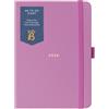 BusyB Busy B 2026 Diary A6 Weekly Planner with To-Do Lists & Notes Pages - Compact Fuchsia Journal - Week-to-View Layout, 3 Pockets & Year Planner