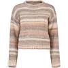 EMME MARELLA MAGLIONE GIROCOLLO CROP MIX LANA CON LUREX SCOLI DONNA